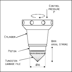Pic1: Speedeburr, Speed Burr, Deburring, Robotic Deburring, CNC Deburring, Chamfering, Champfering, Edge finishing, Grinding, Polishing, Robotic End Effectors, Robotic Accessories, Industrial Robotics, Automation Peripheral Equipment, Edge Deburring, CNC Chamfering